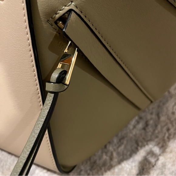 LOEWE Calfskin Small Hammock Shoulder Bag Clay Green Dusty Beige - Picture 8 of 16